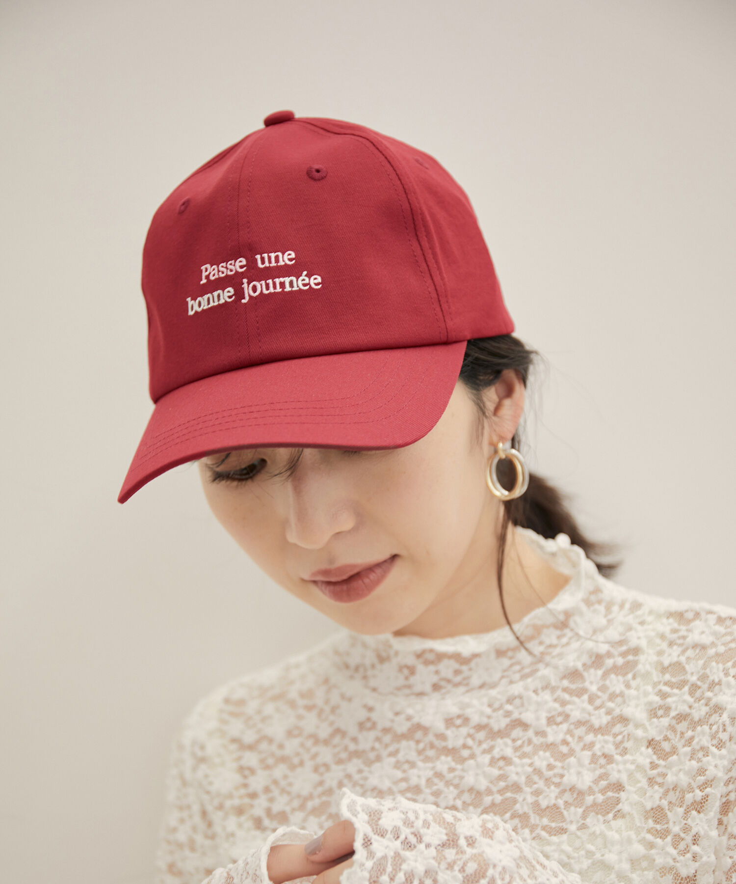 VIS「リサイクルポリエステルロゴキャップ【sustainable】」|キャップ・キャスケット|ワイン(66)