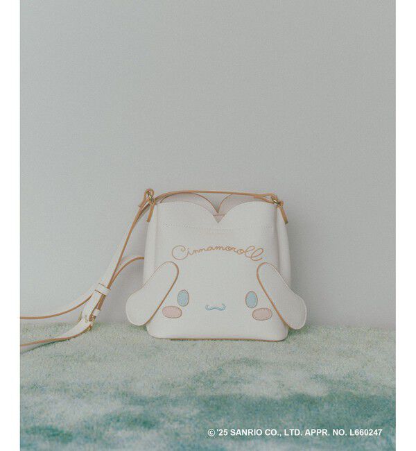 VIS「【WEB/一部店舗限定】【シナモロール】VIS別注ダブルフェイスハートカットバッグ(ミニ)」|ショルダー・メッセンジャー|ホワイト系(14)