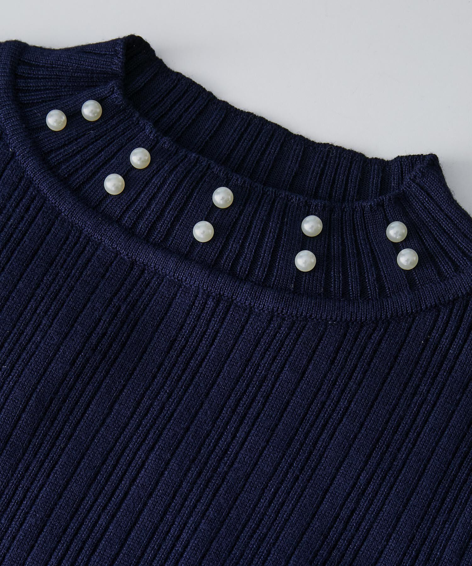 Rope&rsquo;Picnic「パール使いニットプルオーバー」|ニット・セーター|