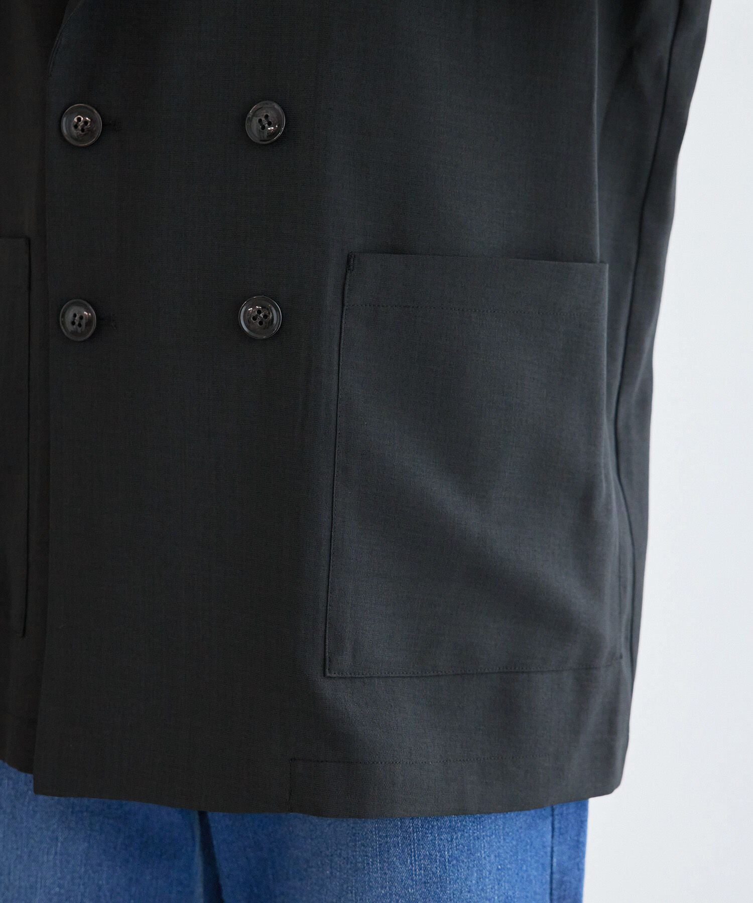 Rope&rsquo;Picnic「セットアップ対応/麻調シアーダブルテーラードジャケット/冷感・UVカット」|テーラードジャケット|