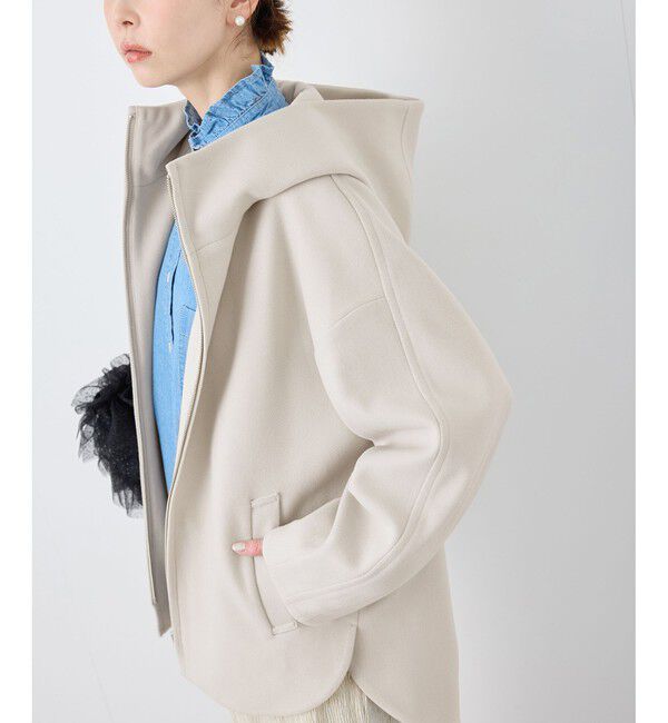 Rope&rsquo;Picnic「ジップアップフーディ/リンクコーデ」|その他|ベージュ