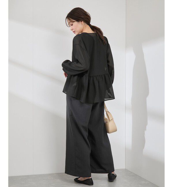 Rope&rsquo;Picnic「メッシュペプラムブルゾン」|ブルゾン・スタジャン|