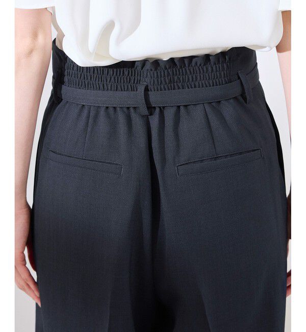 Rope&rsquo;Picnic「【抗菌防臭・接触冷感・UVカット】カナパハイウエストパンツ/セットアップ対応」|チノ|