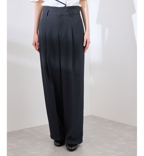 Rope&rsquo;Picnic「【抗菌防臭・接触冷感・UVカット】カナパハイウエストパンツ/セットアップ対応」|チノ|