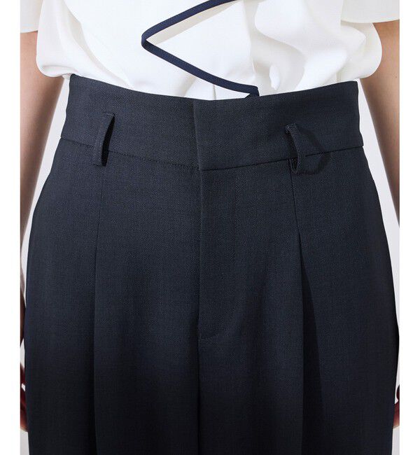 Rope&rsquo;Picnic「【抗菌防臭・接触冷感・UVカット】カナパハイウエストパンツ/セットアップ対応」|チノ|