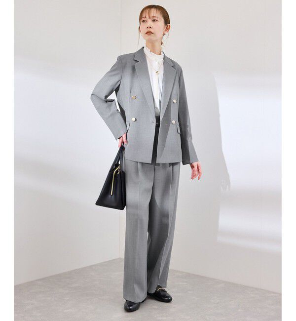 Rope&rsquo;Picnic「【抗菌防臭・接触冷感・UVカット】カナパハイウエストパンツ/セットアップ対応」|チノ|