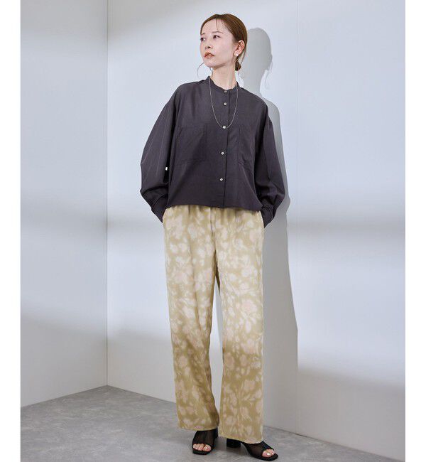 Rope&rsquo;Picnic「着丈が選べるバンドカラー無地シアーシャツ」|シャツ・ブラウス|