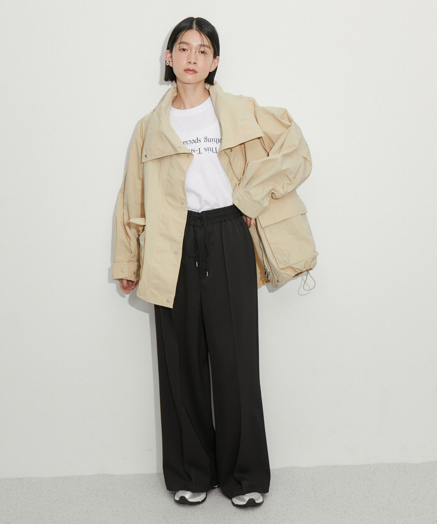 ADAM ET ROPE'「【サステナブル】スタンドカラーブルゾン」|ブルゾン・スタジャン|