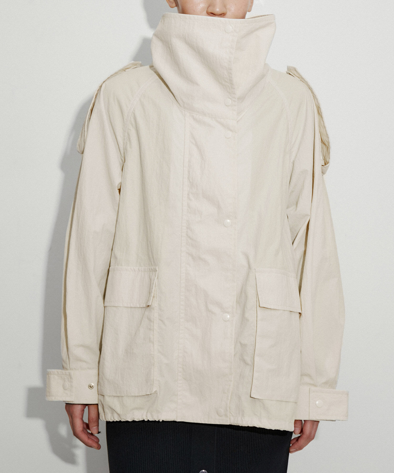 ADAM ET ROPE'「【サステナブル】スタンドカラーブルゾン」|ブルゾン・スタジャン|