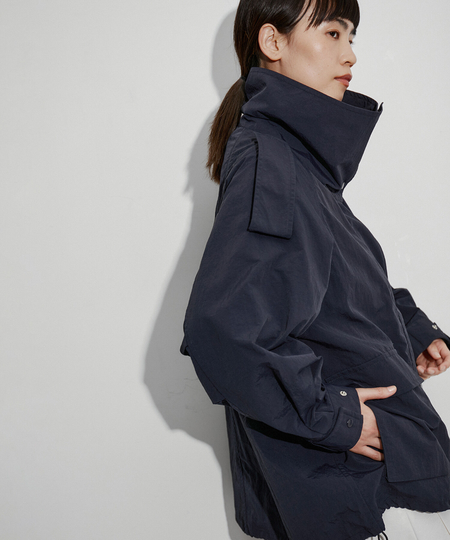 ADAM ET ROPE'「【サステナブル】スタンドカラーブルゾン」|ブルゾン・スタジャン|