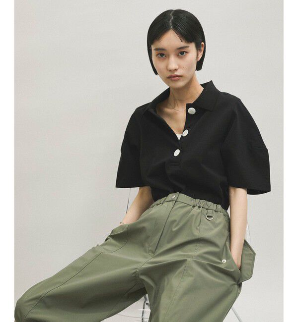 ADAM ET ROPE'「コクーンスリーブポロシャツ」|ポロシャツ|
