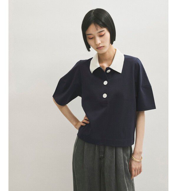 ADAM ET ROPE'「コクーンスリーブポロシャツ」|ポロシャツ|