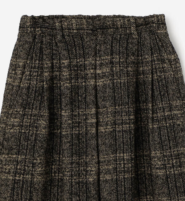 LE GLAZIK「LE GLAZIK | ツイードチェック 2タックパンツ WOMEN」|チノ|