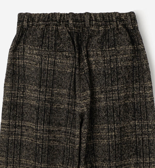 LE GLAZIK「LE GLAZIK | ツイードチェック 2タックパンツ WOMEN」|チノ|