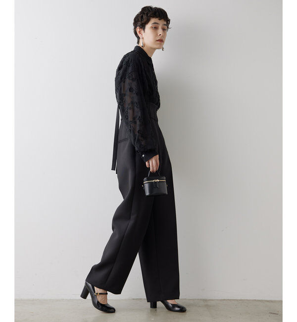  「サスペンダーハイウエストパンツ」|チノ|