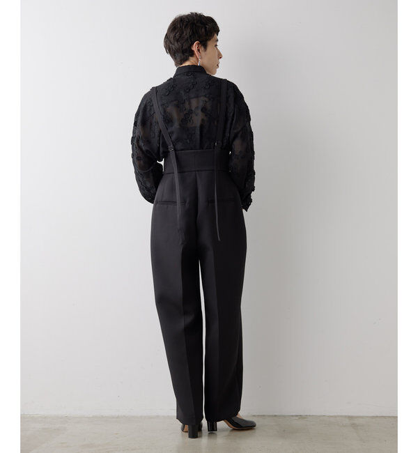  「サスペンダーハイウエストパンツ」|チノ|