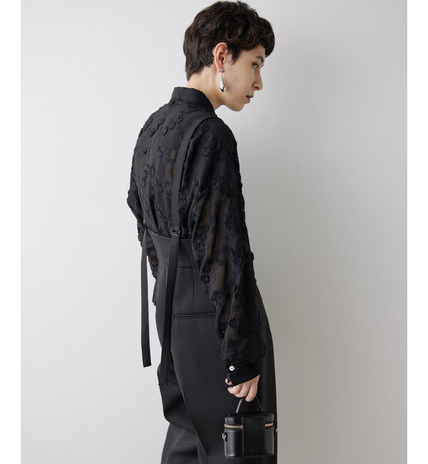  「サスペンダーハイウエストパンツ」|チノ|