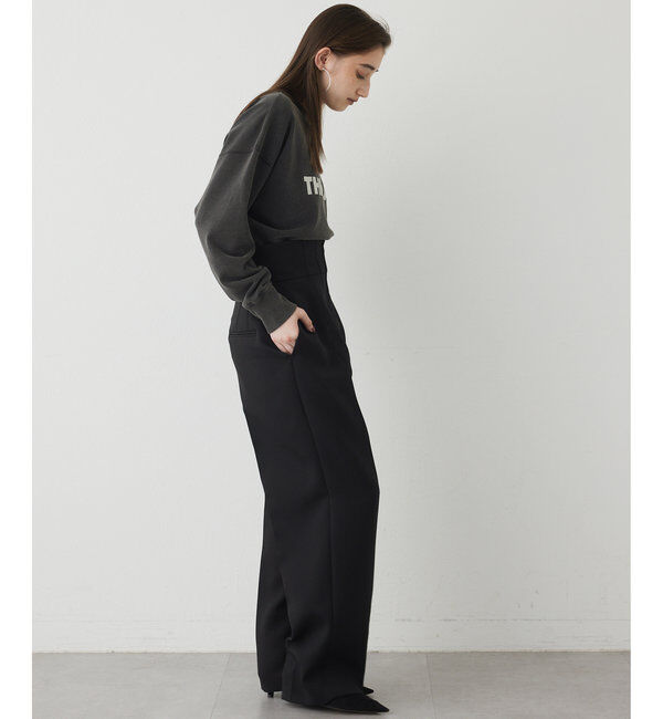  「サスペンダーハイウエストパンツ」|チノ|