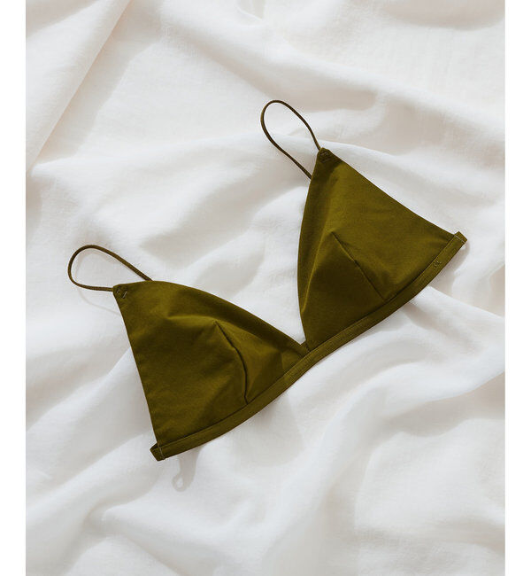  「【OVERNEATH】Bra004 スムース」|インナー|モスグリーン