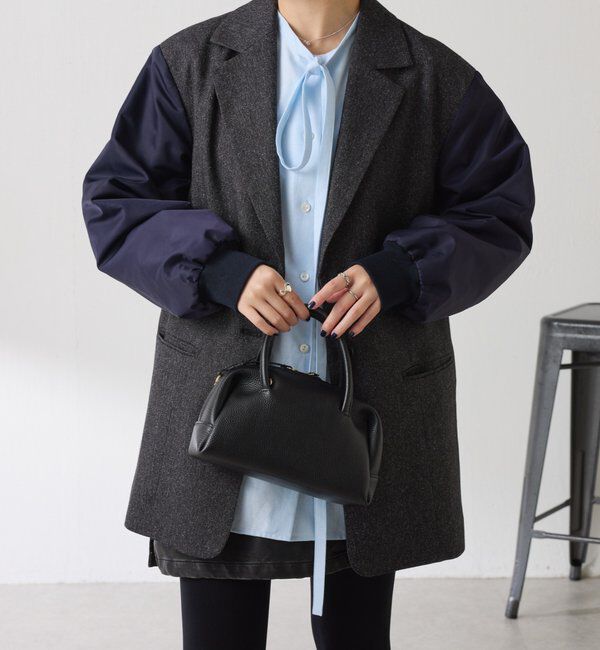  「3つ釦コンビスリーブジャケット」|ベスト・ジレ|