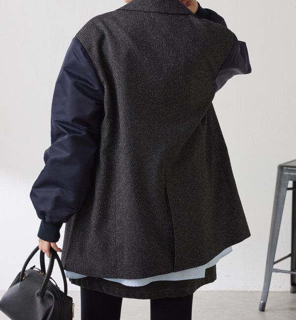  「3つ釦コンビスリーブジャケット」|ベスト・ジレ|