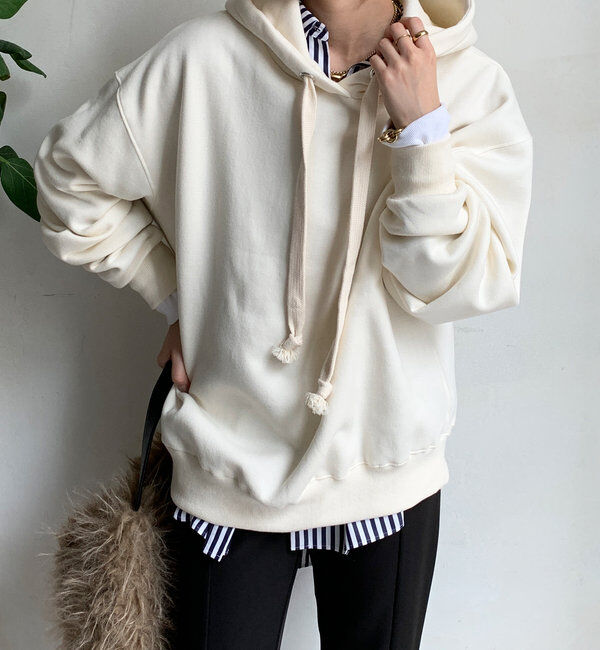  「裏起毛フーディー」|Tシャツ・カットソー|アイボリー