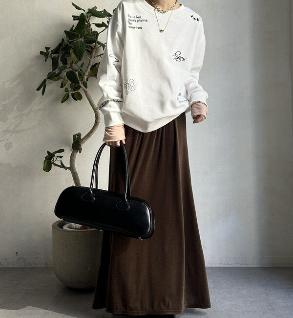  「【新色追加/WEB限定】ランダム刺繍プルオーバー」|Tシャツ・カットソー|