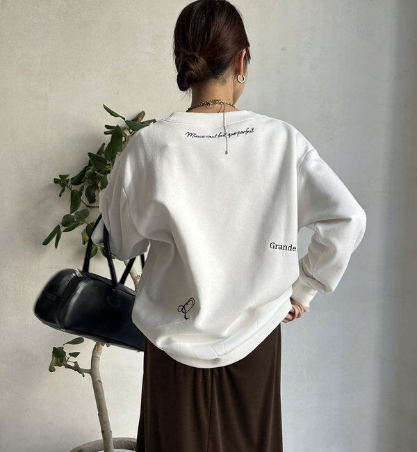  「【新色追加/WEB限定】ランダム刺繍プルオーバー」|Tシャツ・カットソー|