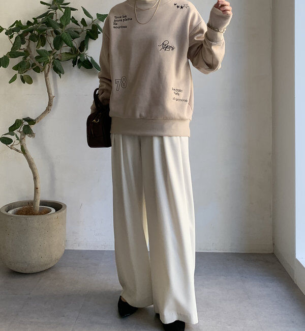  「【新色追加/WEB限定】ランダム刺繍プルオーバー」|Tシャツ・カットソー|