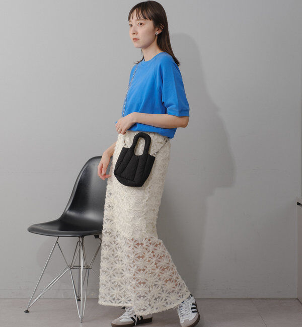  「【WEB限定/ウエストゴム/ペチコート付き】フラワーシアースカート」|スカート|