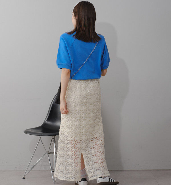  「【WEB限定/ウエストゴム/ペチコート付き】フラワーシアースカート」|スカート|