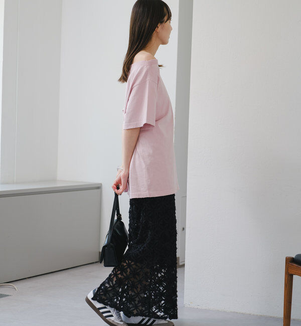  「【WEB限定/ウエストゴム/ペチコート付き】フラワーシアースカート」|スカート|