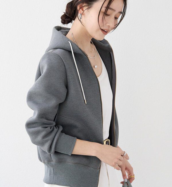  「【WEB限定/累計販売9000枚突破】スポンジダンボールZIPパーカーカットソー」|パーカー|ダークグレー