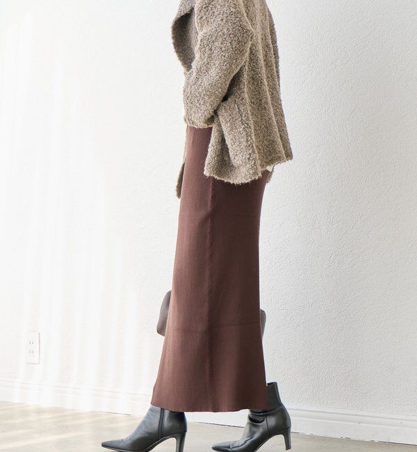  「予約【新色追加/マイナス3kg/レビュー高評価☆】リブタイトスカート」|スカート|