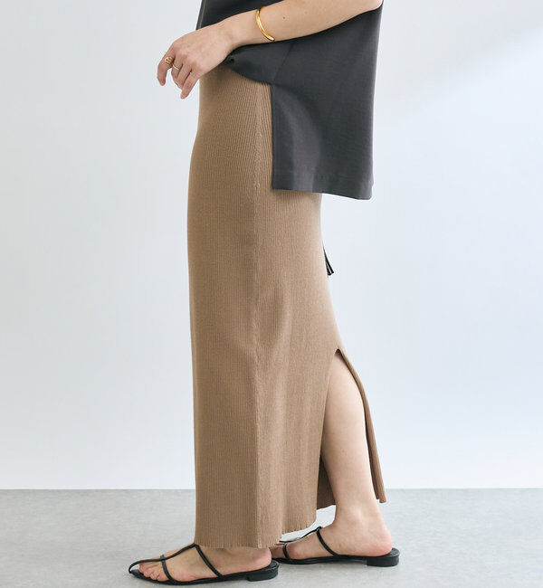  「予約【新色追加/マイナス3kg/レビュー高評価☆】リブタイトスカート」|スカート|