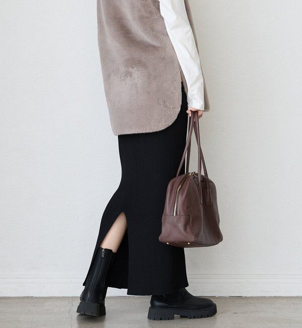  「予約【新色追加/マイナス3kg/レビュー高評価☆】リブタイトスカート」|スカート|