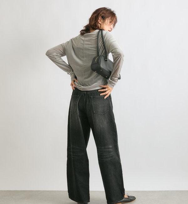  「【1枚でも様になる】シアーベロアロンT」|Tシャツ・カットソー|