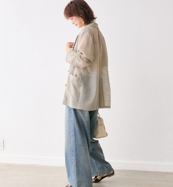  「【新色登場】【MONN.:. （モン）】ワイドレッグデニム」|デニム|