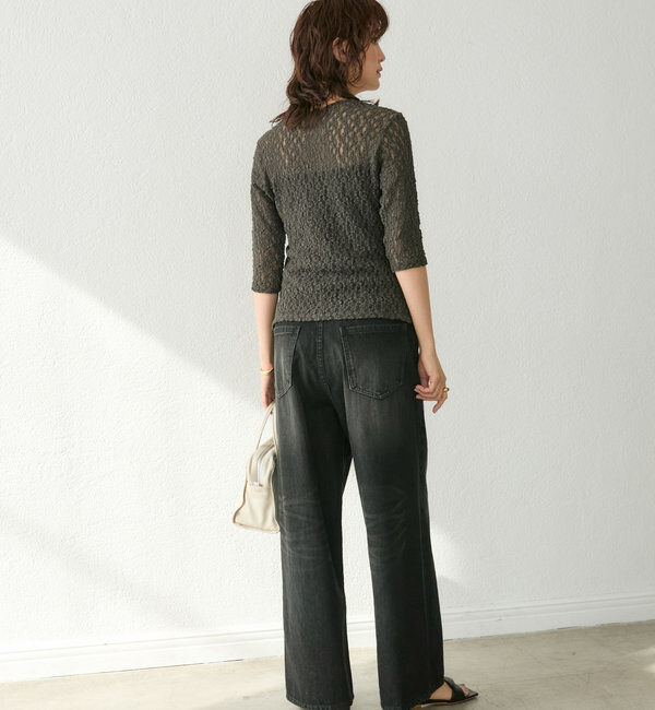  「【新色登場】【MONN.:. （モン）】ワイドレッグデニム」|デニム|