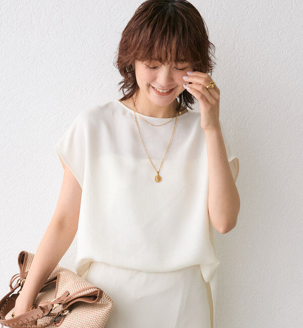  「メッシュフレンチブラウス」|シャツ・ブラウス|
