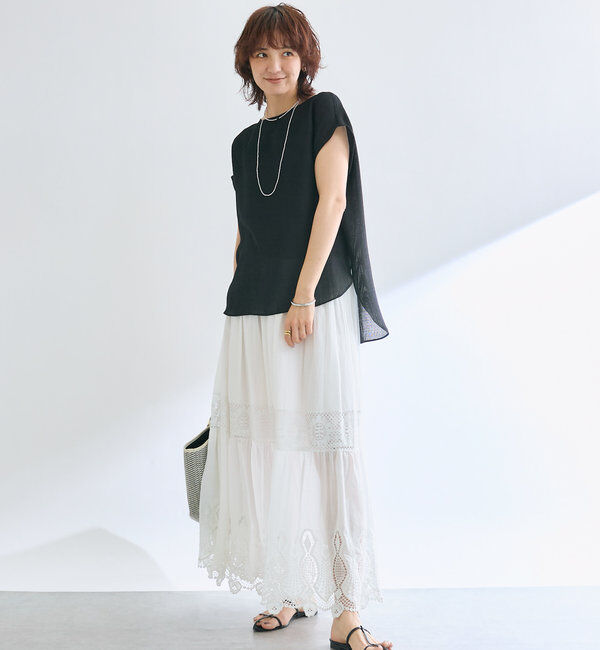  「メッシュフレンチブラウス」|シャツ・ブラウス|