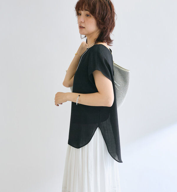  「メッシュフレンチブラウス」|シャツ・ブラウス|