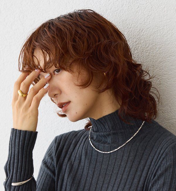  「【存在感◎】ヘマタイトショートネックレス2」|ブローチ・コサージュ|