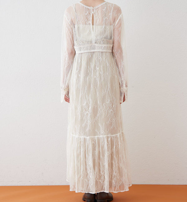  「[森川企画]パイピングレースキャミワンピースSET」|ワンピース|