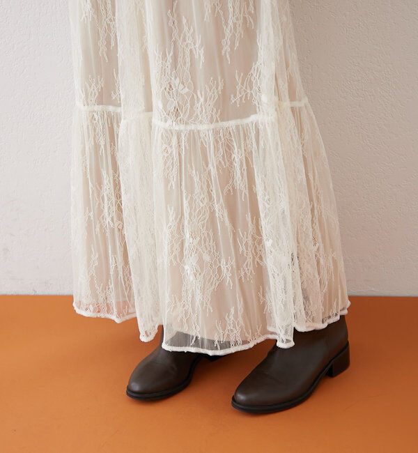  「[森川企画]パイピングレースキャミワンピースSET」|ワンピース|