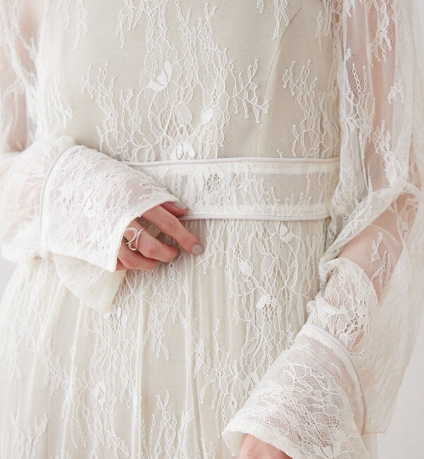  「[森川企画]パイピングレースキャミワンピースSET」|ワンピース|