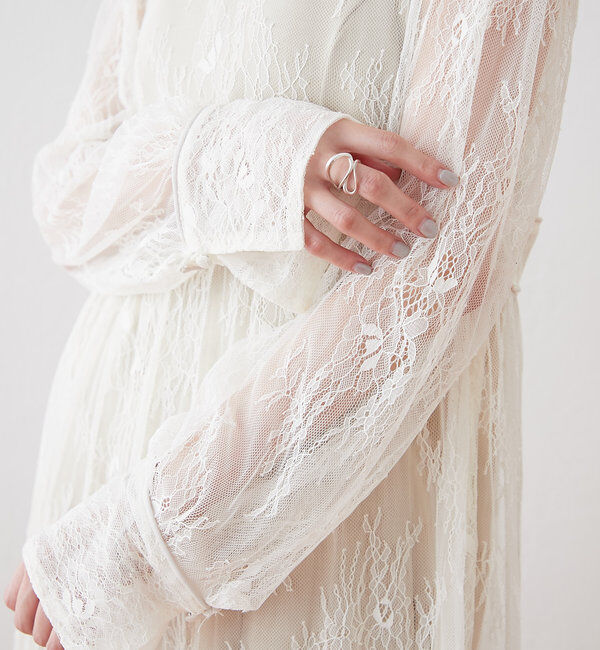  「[森川企画]パイピングレースキャミワンピースSET」|ワンピース|