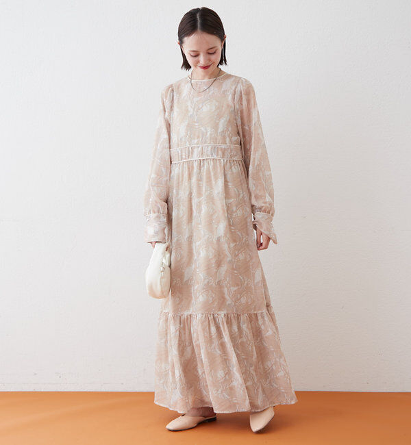  「[森川企画]パイピングレースキャミワンピースSET」|ワンピース|