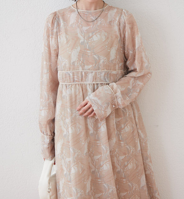  「[森川企画]パイピングレースキャミワンピースSET」|ワンピース|