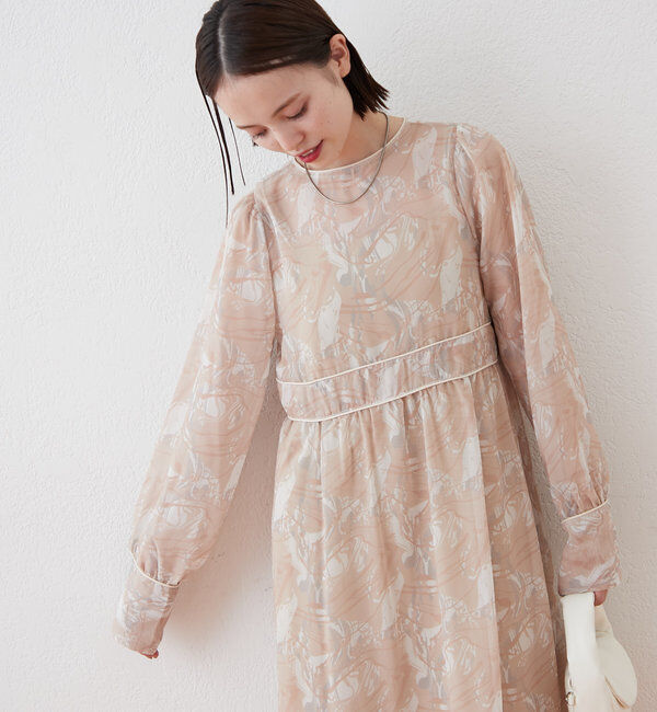  「[森川企画]パイピングレースキャミワンピースSET」|ワンピース|